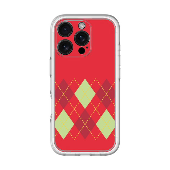 Premium Panel［ Nordic Argyle - Red ］