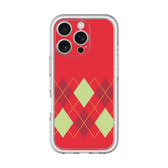 Premium Panel［ Nordic Argyle - Red ］