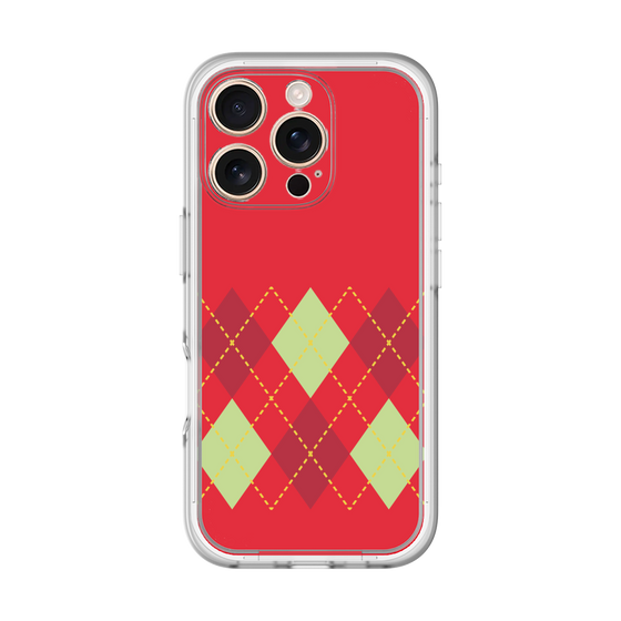 Premium Panel［ Nordic Argyle - Red ］