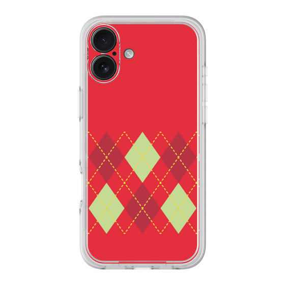 Premium Panel［ Nordic Argyle - Red ］