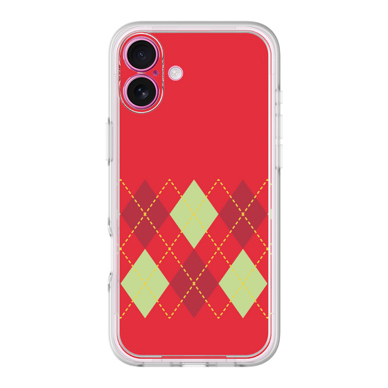 Premium Panel［ Nordic Argyle - Red ］