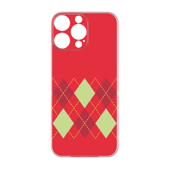Premium Panel［ Nordic Argyle - Red ］