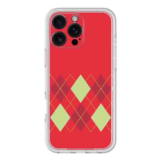 Premium Panel［ Nordic Argyle - Red ］