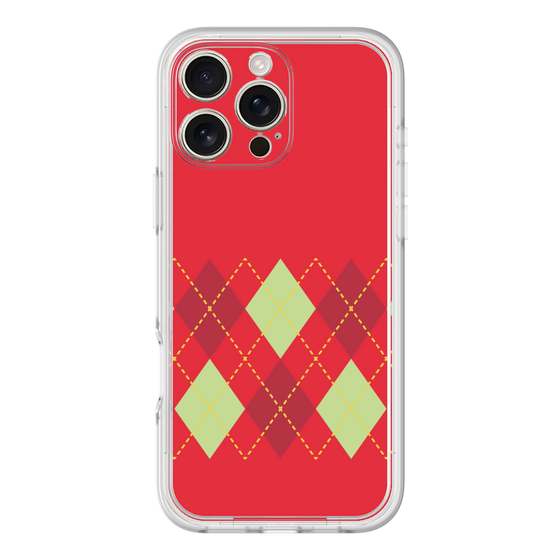 Premium Panel［ Nordic Argyle - Red ］