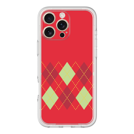 Premium Panel［ Nordic Argyle - Red ］
