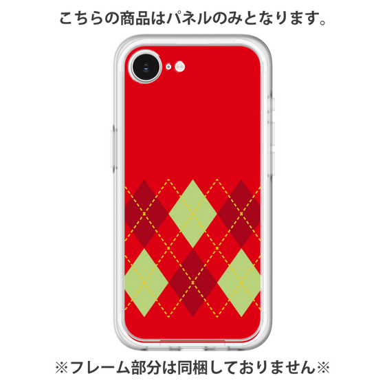 Premium Panel［ Nordic Argyle - Red ］