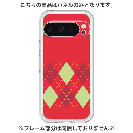 Premium Panel［ Nordic Argyle - Red ］