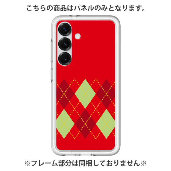 Premium Panel［ Nordic Argyle - Red ］