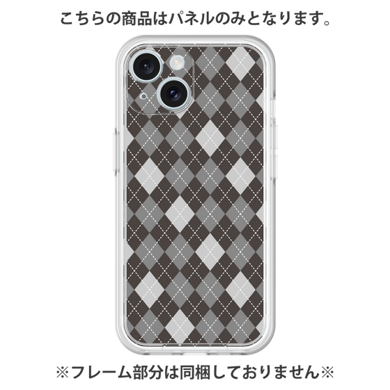 Premium Panel［ Argyle - Black ］