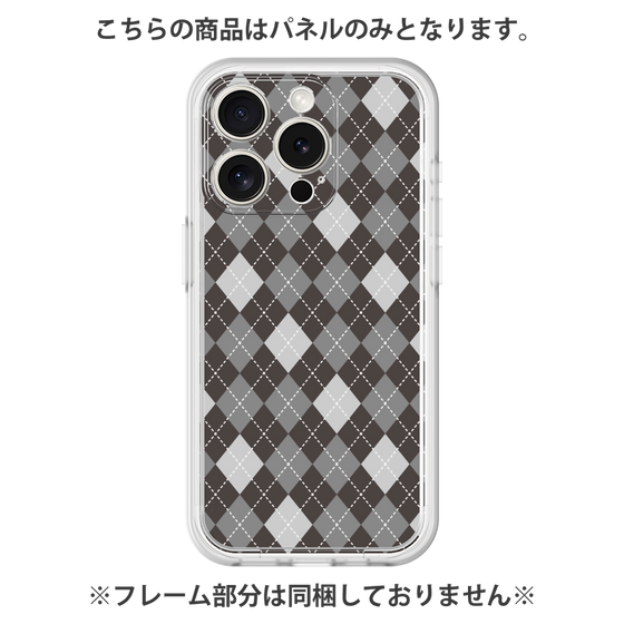 Premium Panel［ Argyle - Black ］