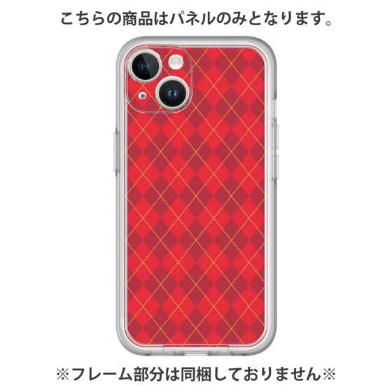 Premium Panel［ Argyle - Red ］