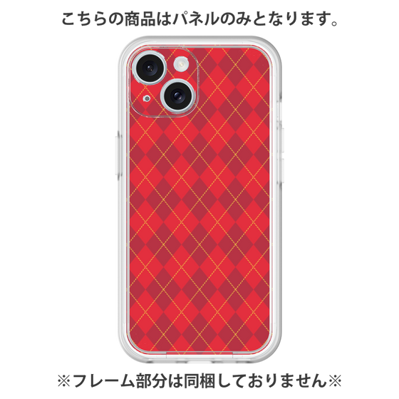 Premium Panel［ Argyle - Red ］