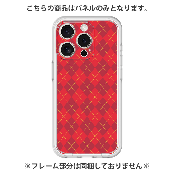 Premium Panel［ Argyle - Red ］