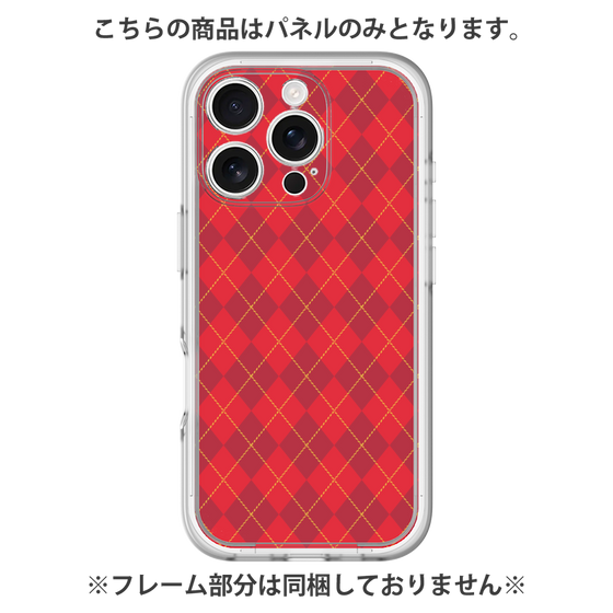 Premium Panel［ Argyle - Red ］