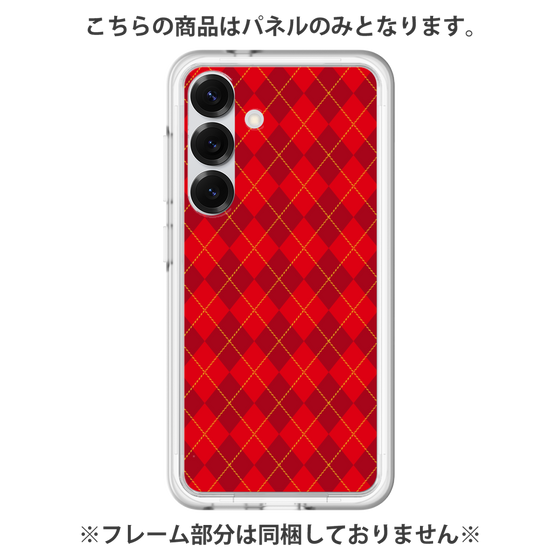 Premium Panel［ Argyle - Red ］