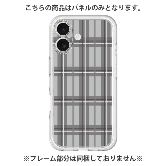 Premium Panel［ Tartan Check - Gray ］