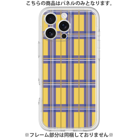 Premium Panel［ Tartan Check - Yellow ］