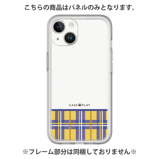 Premium Panel［ CASEPLAY Tartan Check - Yellow ］