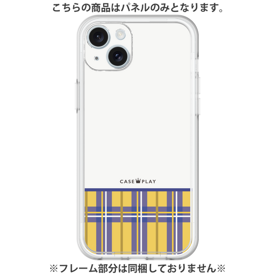 Premium Panel［ CASEPLAY Tartan Check - Yellow ］