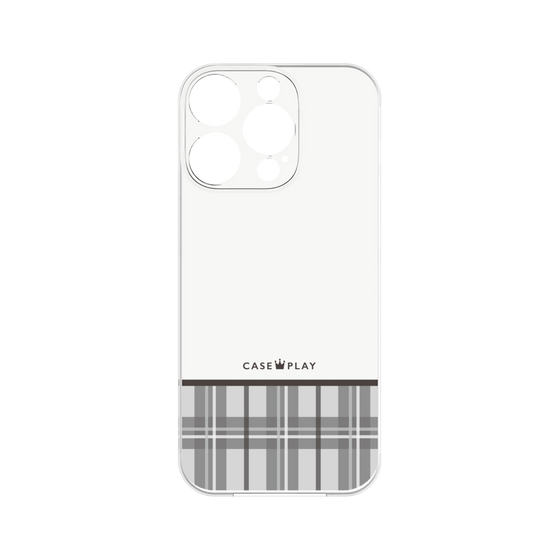 Premium Panel［ CASEPLAY Tartan Check - Gray ］