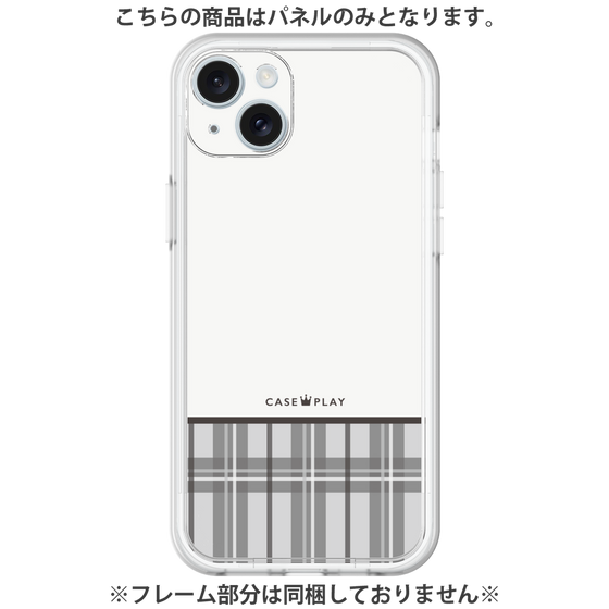 Premium Panel［ CASEPLAY Tartan Check - Gray ］