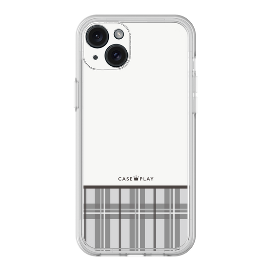 Premium Panel［ CASEPLAY Tartan Check - Gray ］