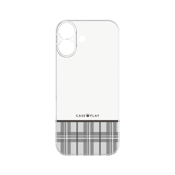 Premium Panel［ CASEPLAY Tartan Check - Gray ］