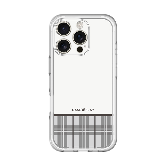 Premium Panel［ CASEPLAY Tartan Check - Gray ］