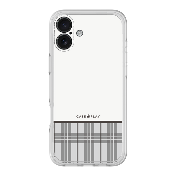 Premium Panel［ CASEPLAY Tartan Check - Gray ］