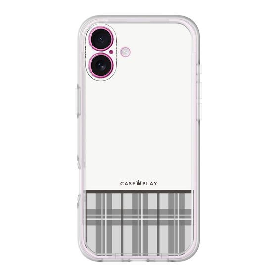 Premium Panel［ CASEPLAY Tartan Check - Gray ］