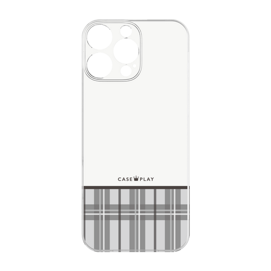 Premium Panel［ CASEPLAY Tartan Check - Gray ］