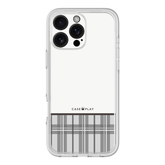 Premium Panel［ CASEPLAY Tartan Check - Gray ］