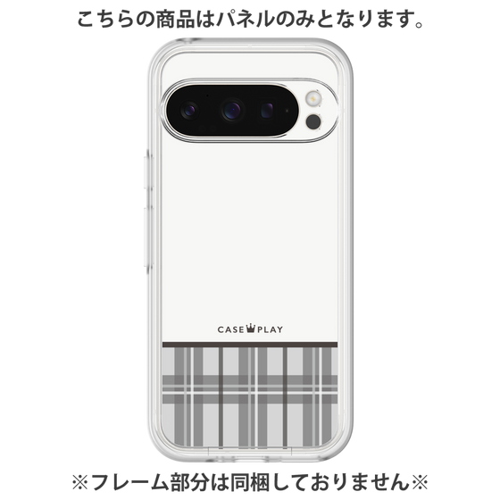 Premium Panel［ CASEPLAY Tartan Check - Gray ］