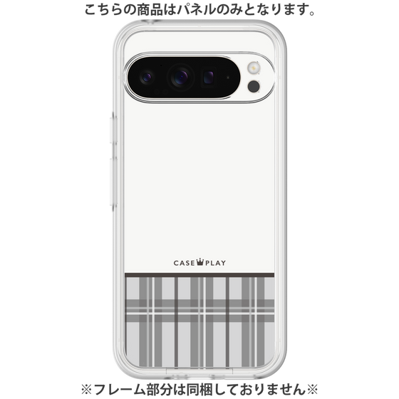 Premium Panel［ CASEPLAY Tartan Check - Gray ］