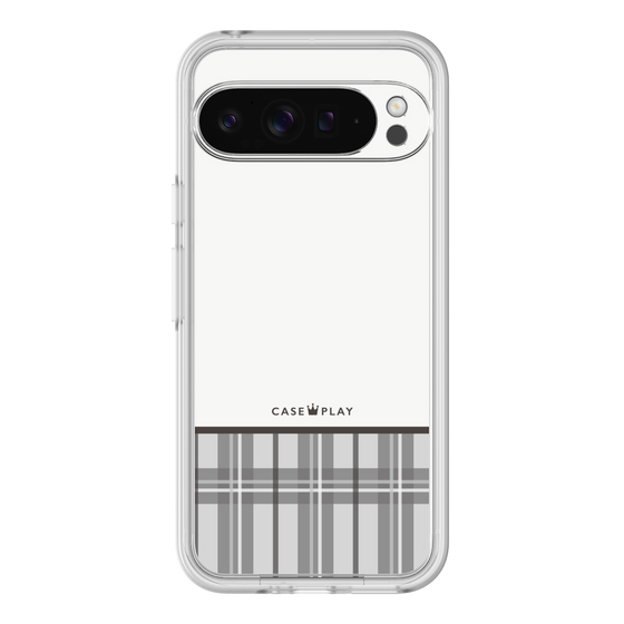Premium Panel［ CASEPLAY Tartan Check - Gray ］