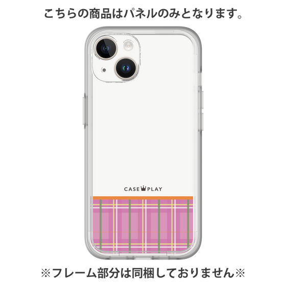 Premium Panel［ CASEPLAY Tartan Check - Pink ］