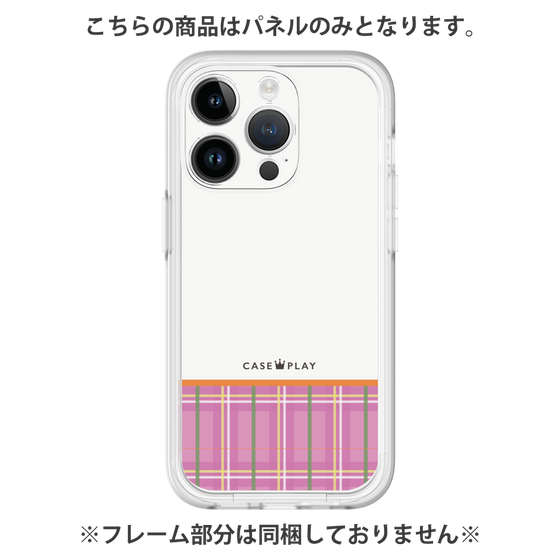 Premium Panel［ CASEPLAY Tartan Check - Pink ］