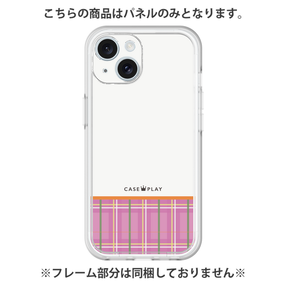 Premium Panel［ CASEPLAY Tartan Check - Pink ］