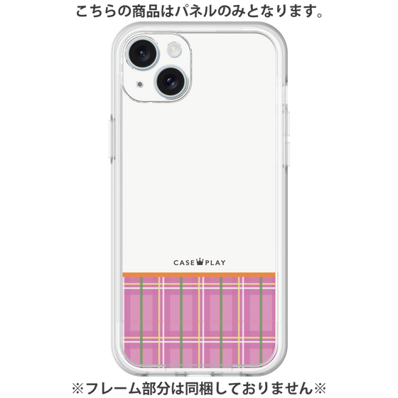 Premium Panel［ CASEPLAY Tartan Check - Pink ］