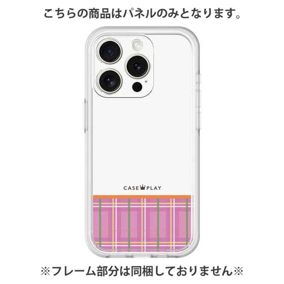 Premium Panel［ CASEPLAY Tartan Check - Pink ］