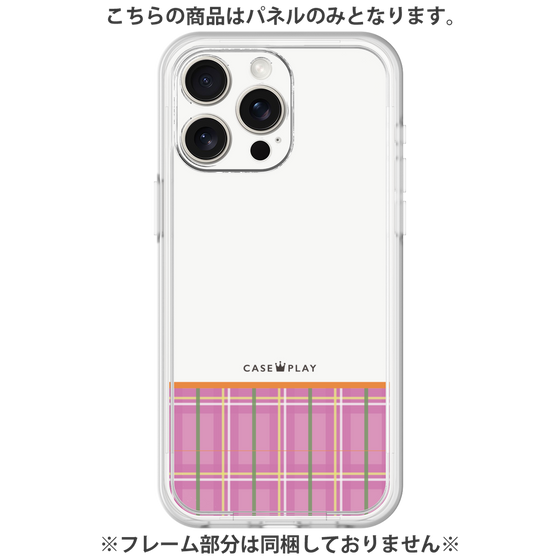 Premium Panel［ CASEPLAY Tartan Check - Pink ］