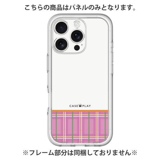 Premium Panel［ CASEPLAY Tartan Check - Pink ］