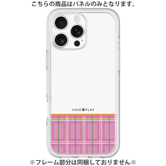 Premium Panel［ CASEPLAY Tartan Check - Pink ］