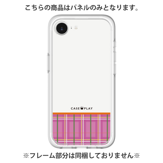 Premium Panel［ CASEPLAY Tartan Check - Pink ］