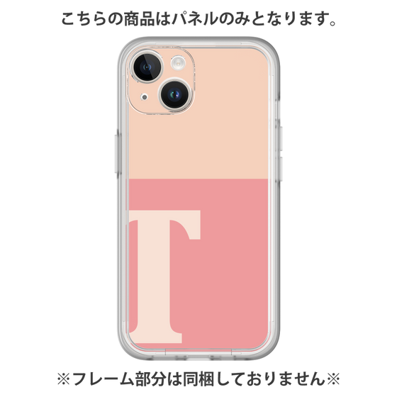 Premium Panel［ Original - initial two tone - T pink ］