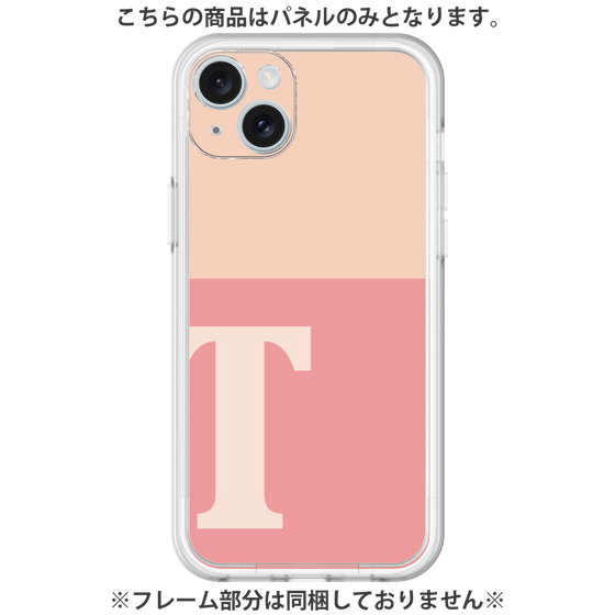 Premium Panel［ Original - initial two tone - T pink ］