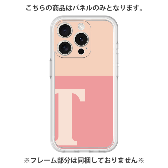 Premium Panel［ Original - initial two tone - T pink ］