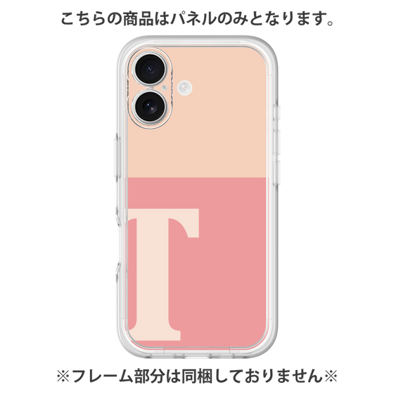 Premium Panel［ Original - initial two tone - T pink ］