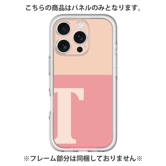 Premium Panel［ Original - initial two tone - T pink ］