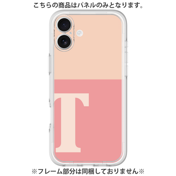 Premium Panel［ Original - initial two tone - T pink ］